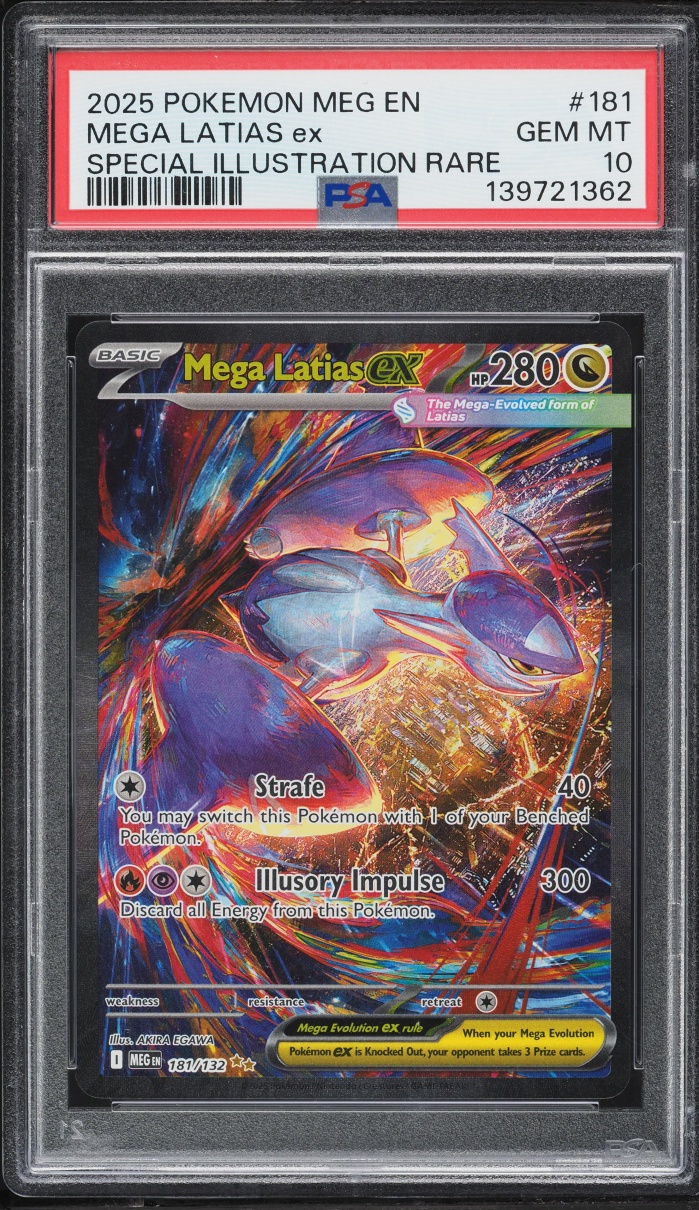 2025 Pokemon Mega Evolution SIR Mega Latias EX #181 PSA 10 GEM MINT