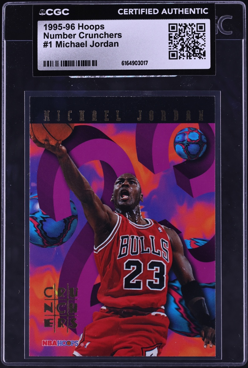 1995 Hoops Number Crunchers Michael Jordan #1 CGC AUTH
