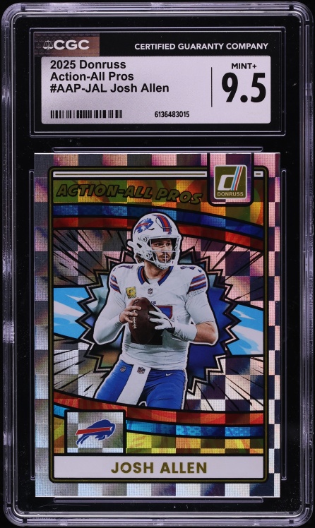 2025 Donruss Action-All Pros Josh Allen #AAP-JAL CGC 9.5 MINT+