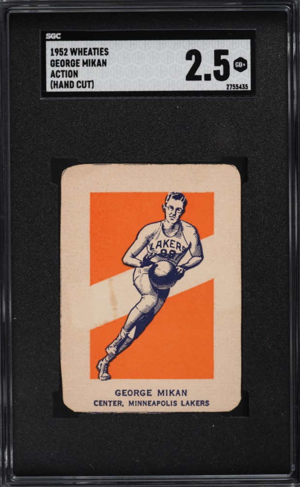 1952 Wheaties Basketball George Mikan SGC 2.5 GD+ - Main Image