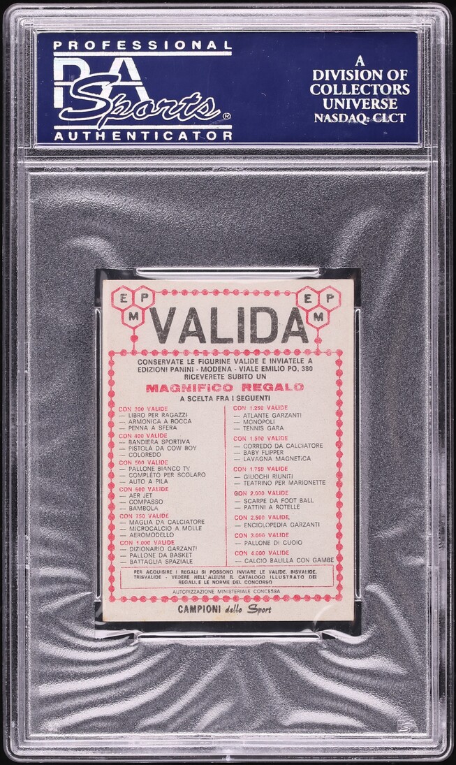 1966 Panini Campioni Dello Sport Valida Cassius Clay Muhammad Ali #377 PSA 5 EX - Photo 2