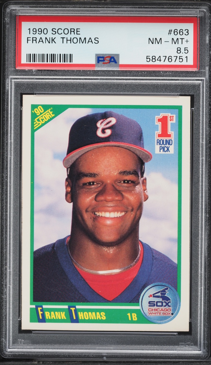 1990 Score Frank Thomas ROOKIE #663 PSA 8.5 NM-MT+