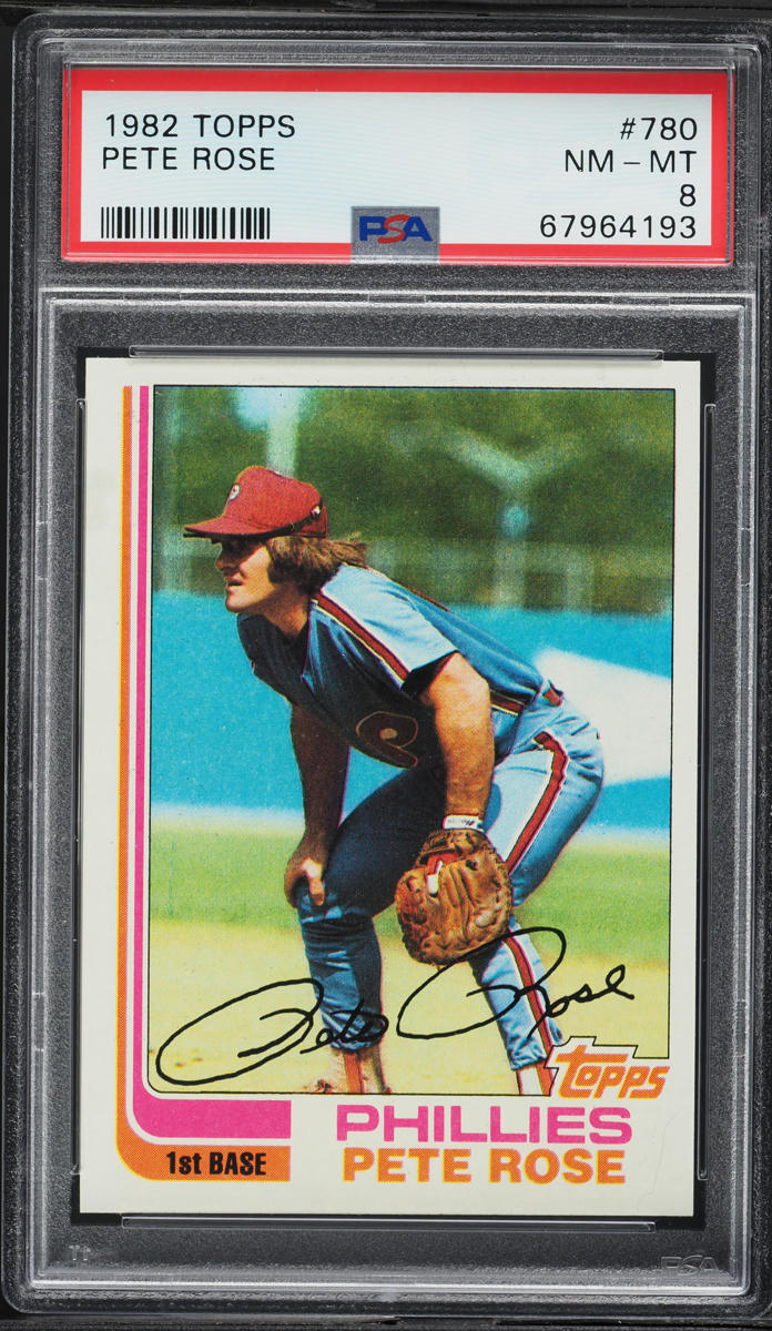 1982 Topps Pete Rose #780 PSA 8 NM-MT