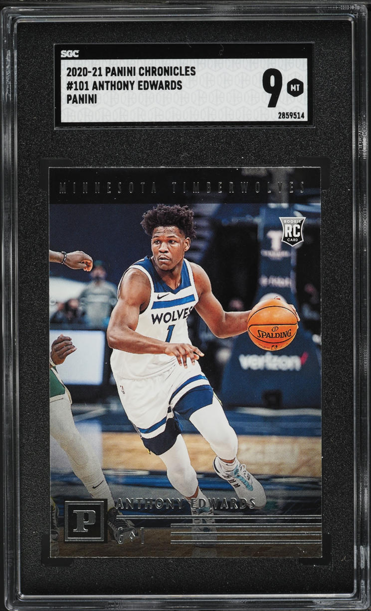 2020 Panini Chronicles Anthony Edwards ROOKIE #101 SGC 9 MINT