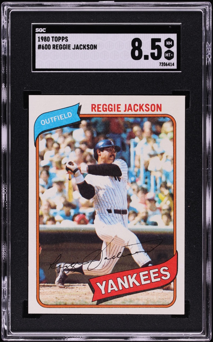 1980 Topps Reggie Jackson #600 SGC 8.5 NM-MT+