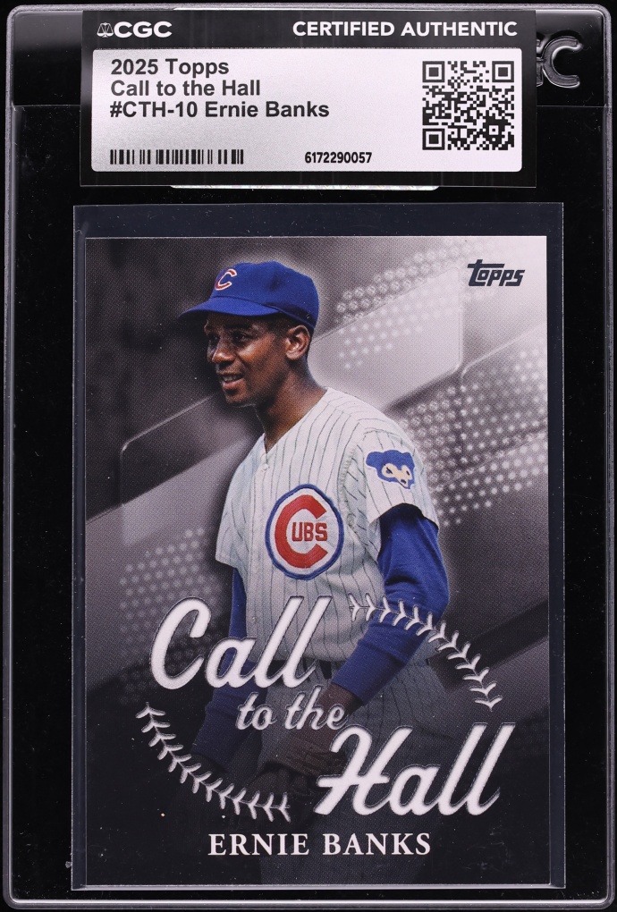 2025 Topps Call To The Hall Ernie Banks #CTH-10 CGC AUTH