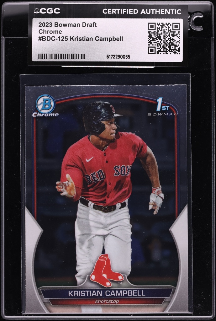 2023 Bowman Chrome Draft Kristian Campbell PROSPECT #BDC-125 CGC AUTH