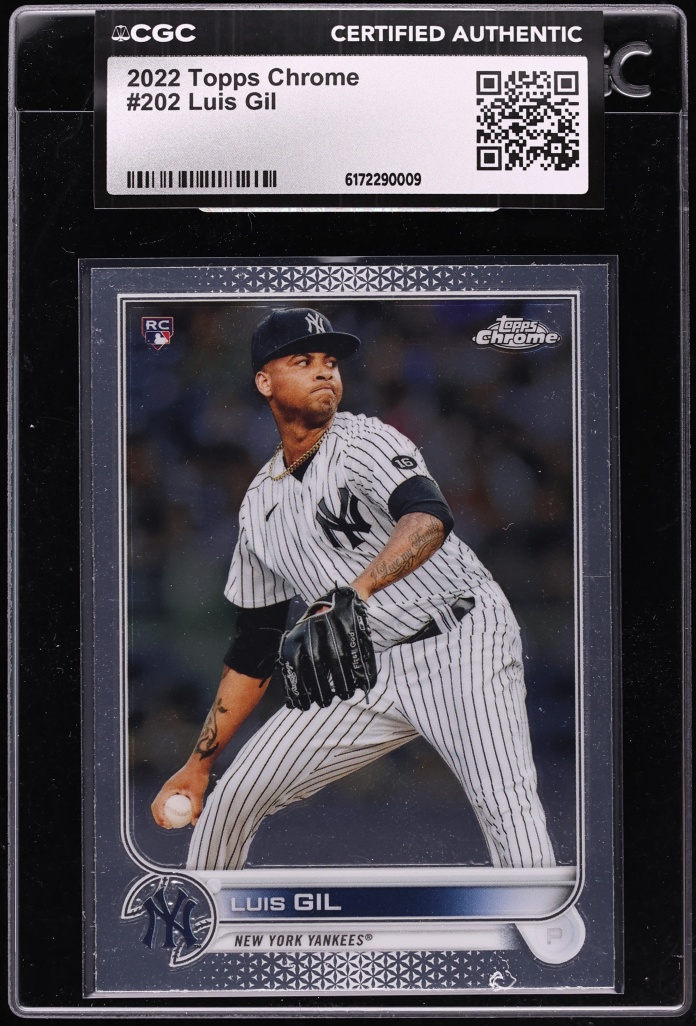 2022 Topps Chrome Luis Gil ROOKIE #202 CGC AUTH