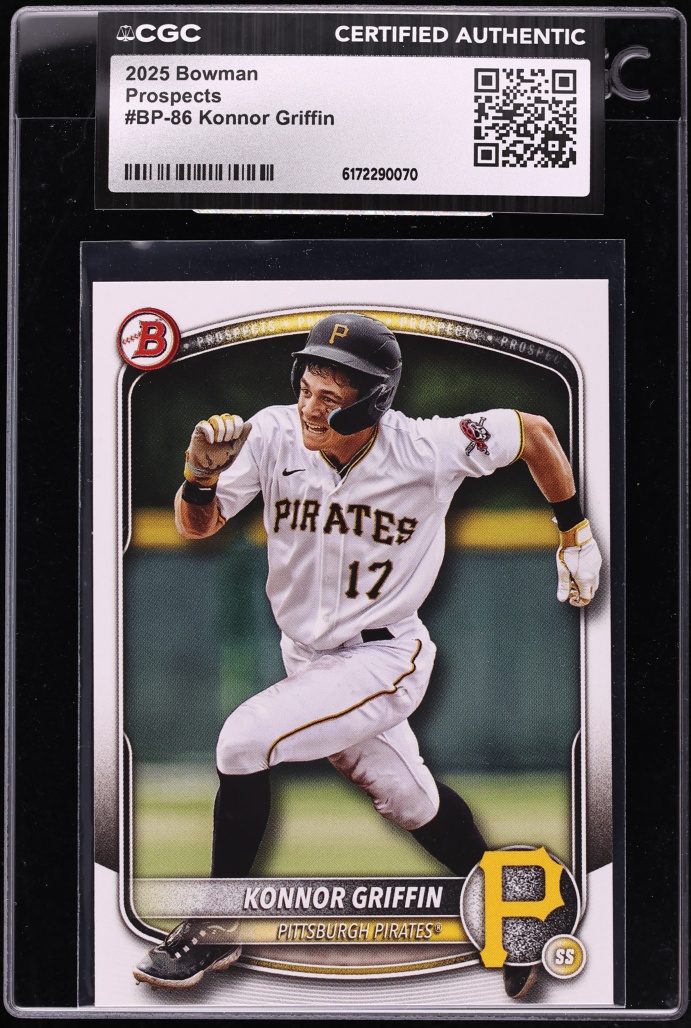 2025 Bowman Konnor Griffin PROSPECT #BP-86 CGC AUTH