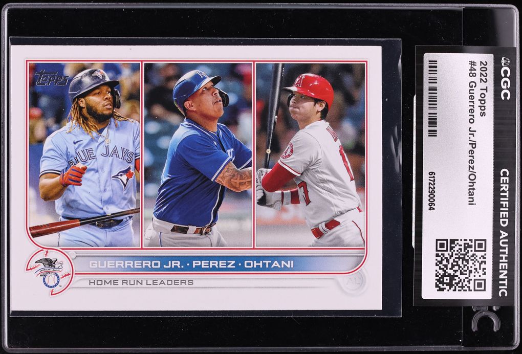 2022 Topps Vladimir Guerrero Jr. Shohei Ohtani Salvador Perez #48 CGC AUTH