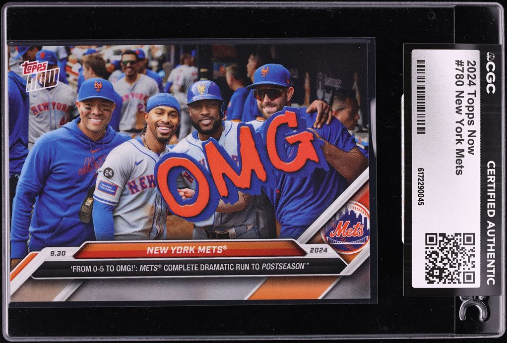 2024 Topps Now New York Mets #780 CGC AUTH