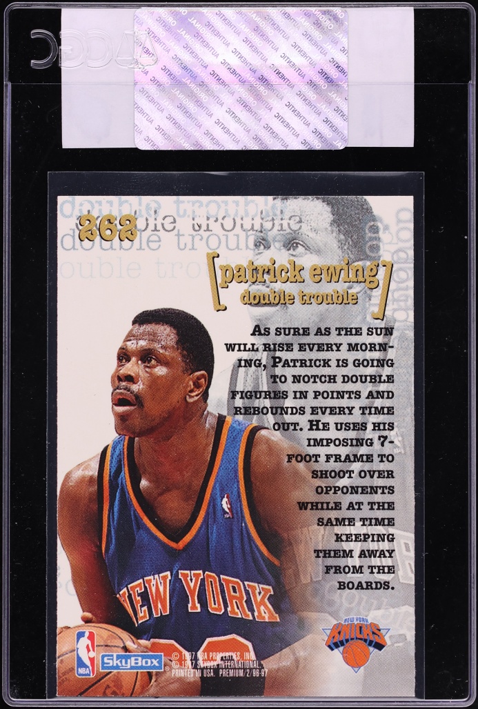 1996 Skybox Premium Patrick Ewing #262 CGC AUTH