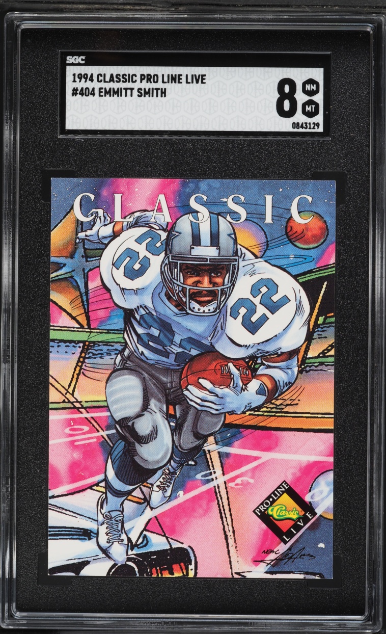 1994 Classic Pro Line Live Emmitt Smith #404 SGC 8 NM-MT
