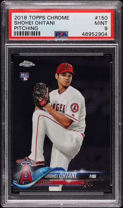 2018 Bowman Chrome Batting Shohei Ohtani ROOKIE #1 PSA 9