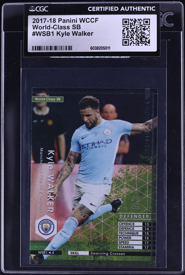 2017 Panini WCCF Extra Phil Foden ROOKIE RC SGC 9.5 MINT+ on