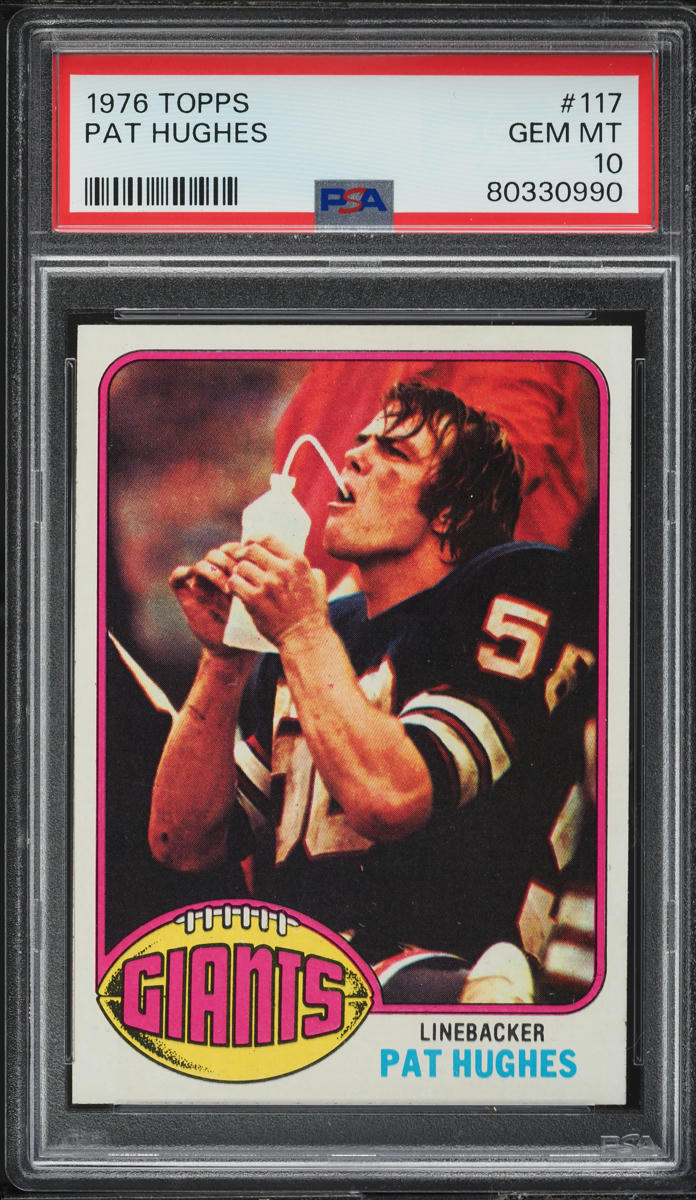 1976 Topps Football Pat Hughes #117 PSA 10 GEM MINT