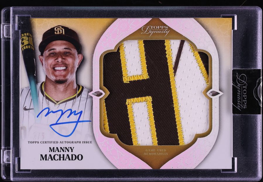 2025 Topps Dynasty Jumbo Manny Machado PATCH AUTO /5 #AJP-MM