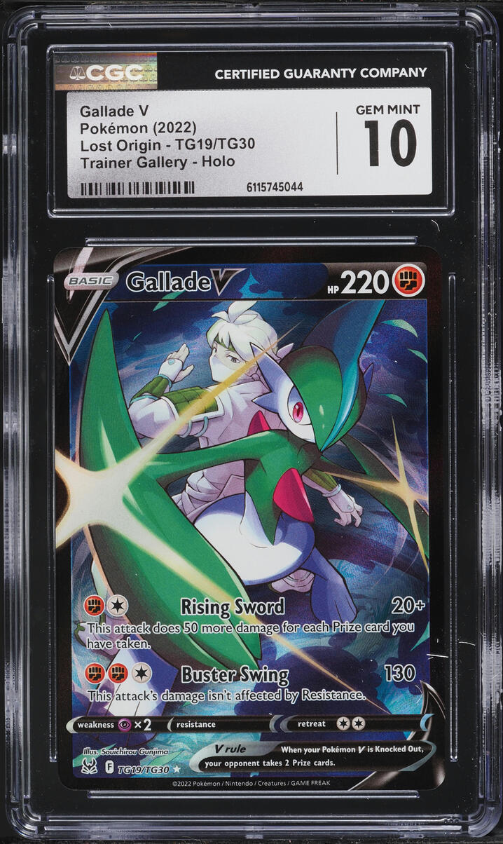 2022 Pokemon Sword & Shield Lost Origin CHR Gallade V #TG19 CGC 10 GEM MINT