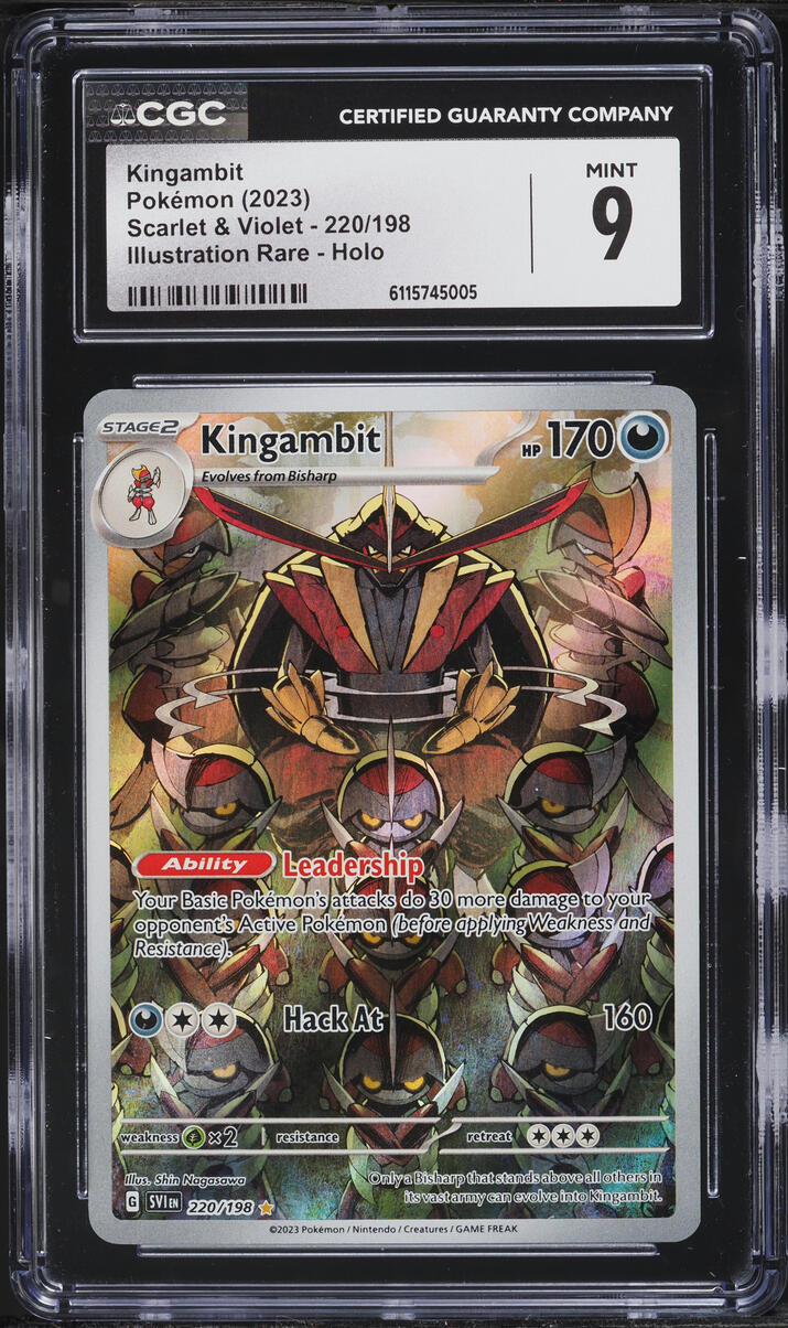 2023 Pokemon Scarlet & Violet IR Kingambit #220 CGC 9 MINT
