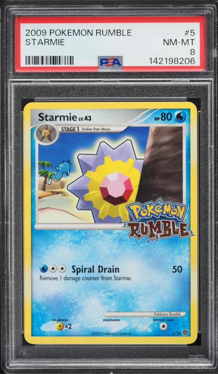 2009 Pokemon Platinum Rumble Starmie #5 PSA 8 NM-MT