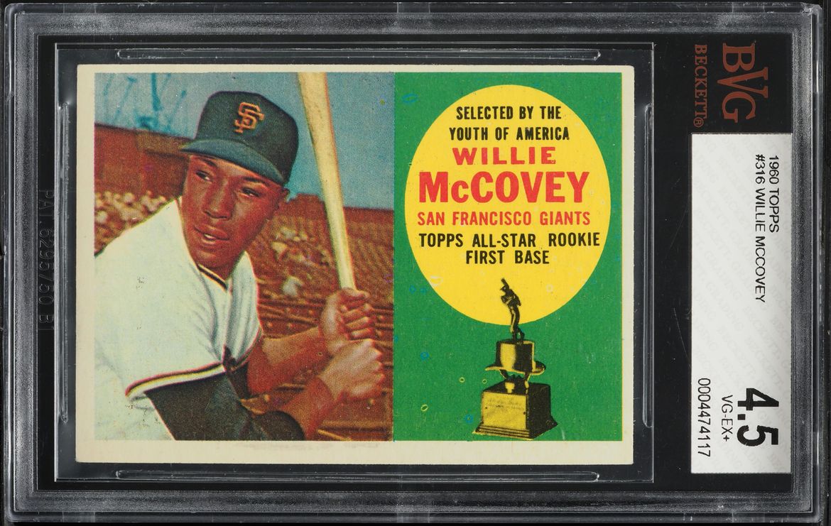 1960 Topps Willie McCovey #316 BVG 4.5 VGEX+
