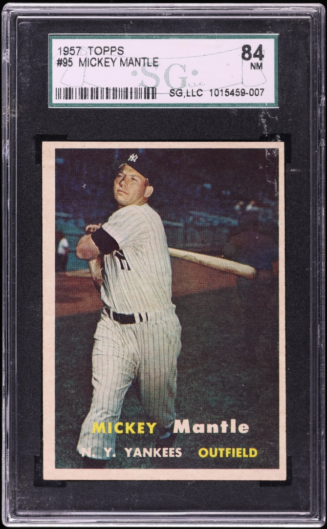 1957 Topps Mickey Mantle #95 SGC 7 NRMT