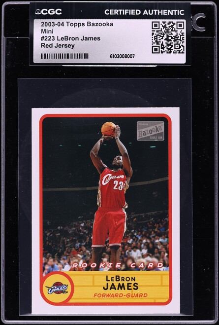 2003 Topps Contemporary Collection Red LeBron James ROOKIE /225 #1