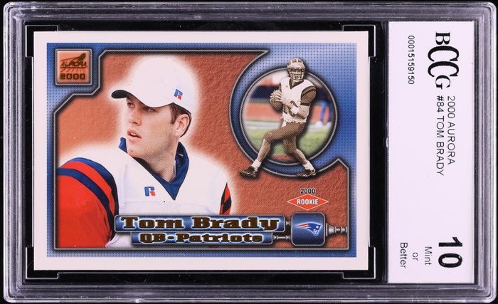 2000 Pacific Paramount Tom Brady ROOKIE #138 PSA 6 EXMT on