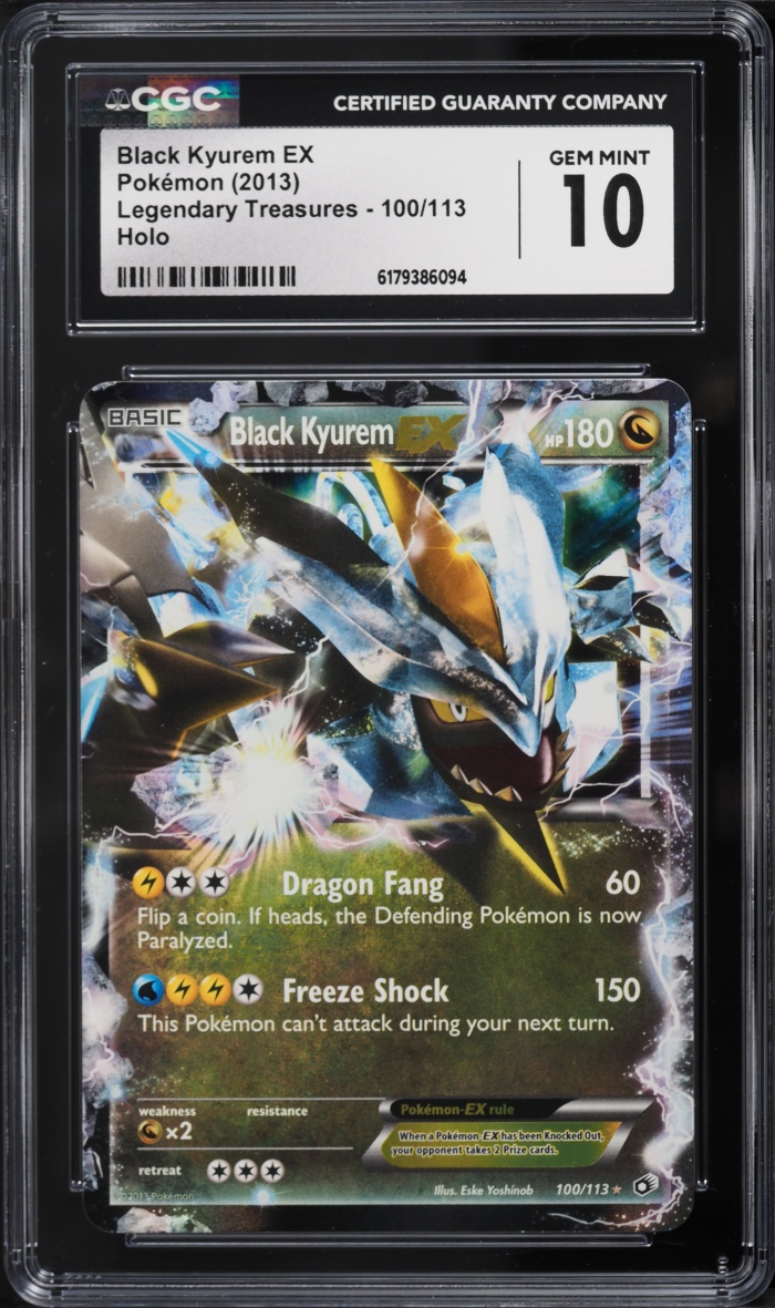 2013 Pokemon Black & White Legendary Treasures Black Kyurem EX #100 CGC 10 GEM MINT