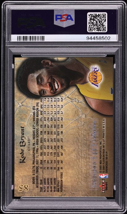2000 Fleer Showcase Masterpiece Kobe Bryant 1/1 #85 PSA 8 NM-MT