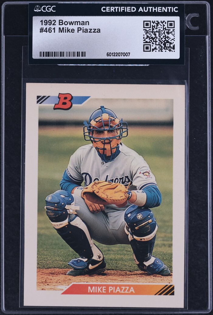 1992 Bowman Mike Piazza ROOKIE #461 CGC AUTH
