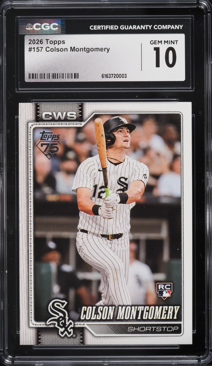 2026 Topps Colson Montgomery ROOKIE #157 CGC 10 GEM MINT