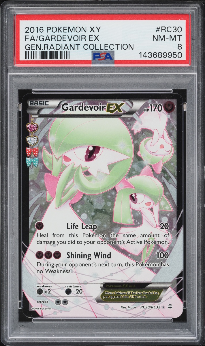2016 Pokemon XY Generations Radiant Collection Full Art Gardevoir EX #RC30 PSA 8 NM-MT