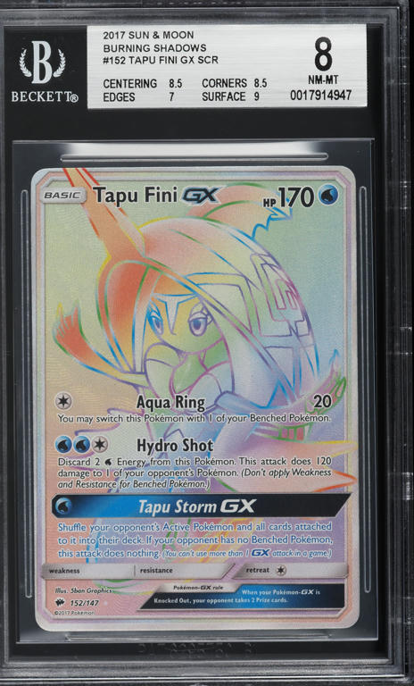 2017 Pokemon Sun & Moon Guardians Rising Full Art Mallow #145 BGS