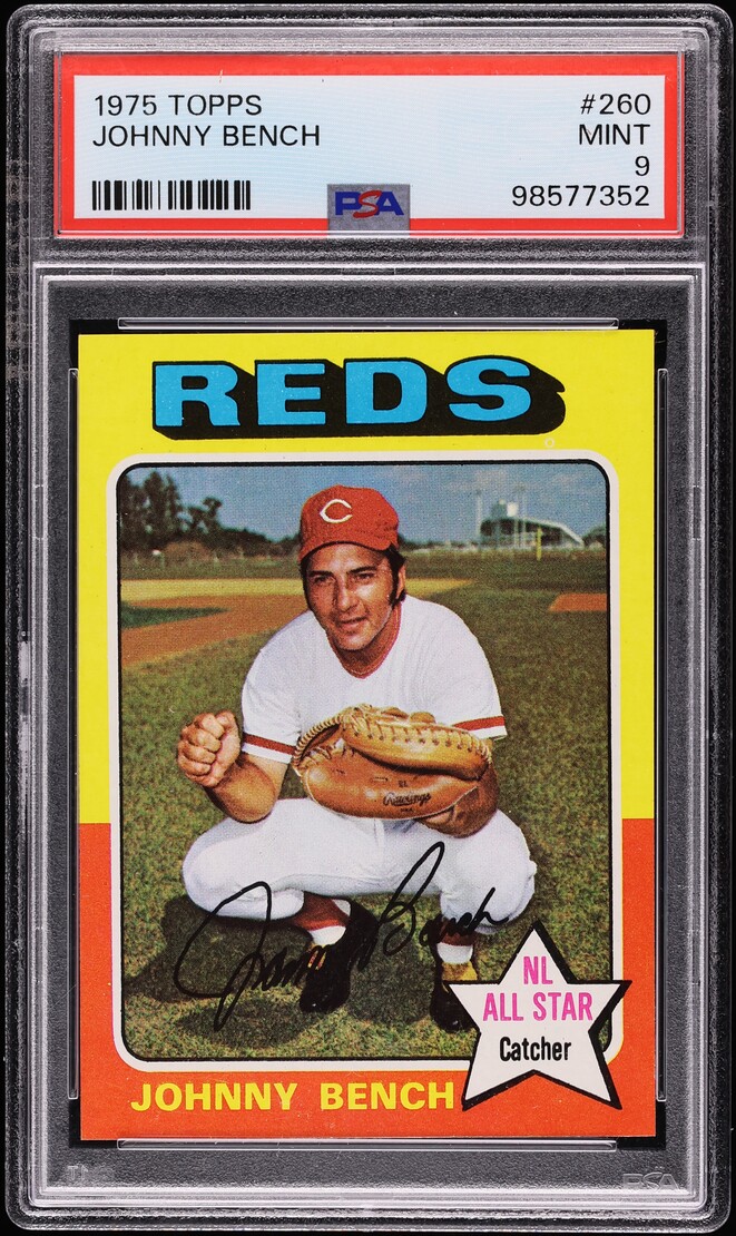 1975 Topps Johnny Bench #260 PSA 9 MINT