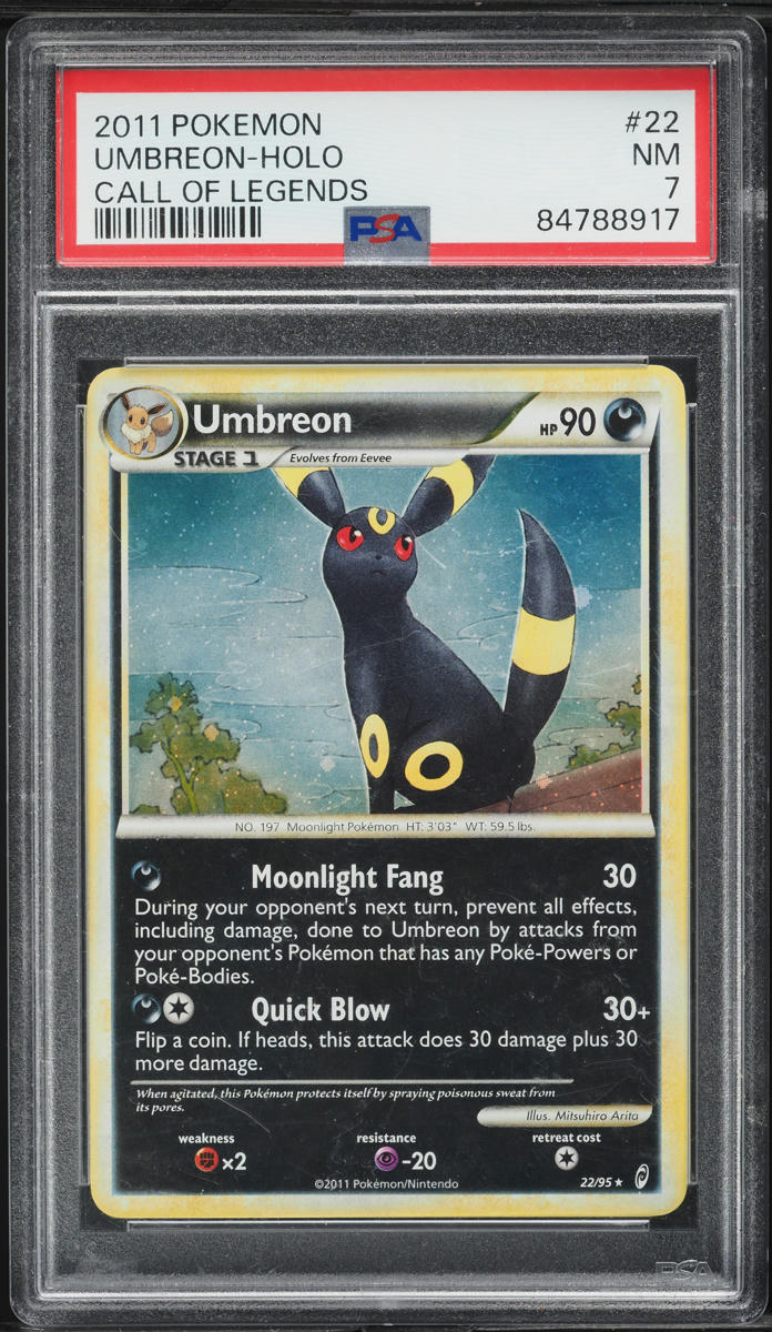 2011 Pokemon Call Of Legends Holo Umbreon #22 PSA 7 NRMT