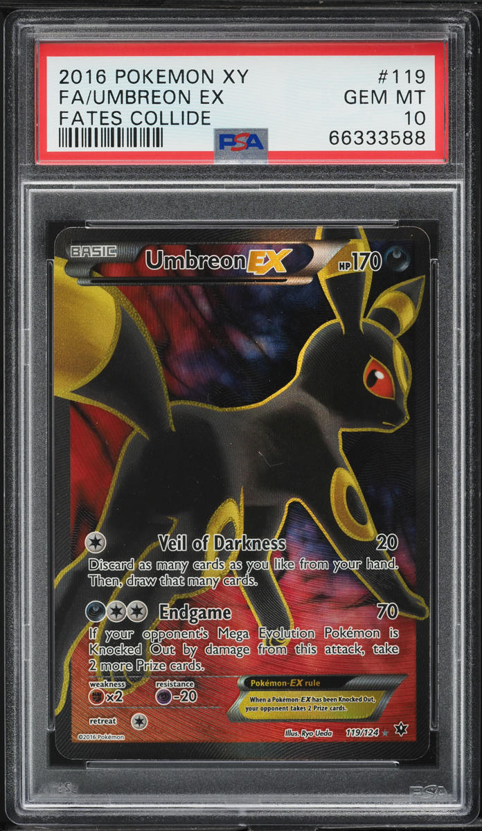 2016 Pokemon XY Fates Collide Full Art Umbreon EX #119 PSA 10 GEM MINT