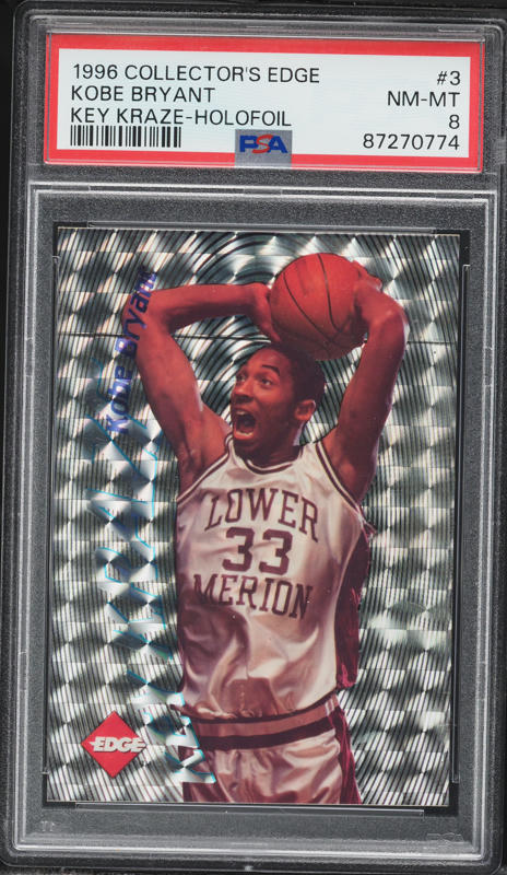 1996 Skybox E-X2000 Star Date 2000 Kobe Bryant ROOKIE #3 PSA 9