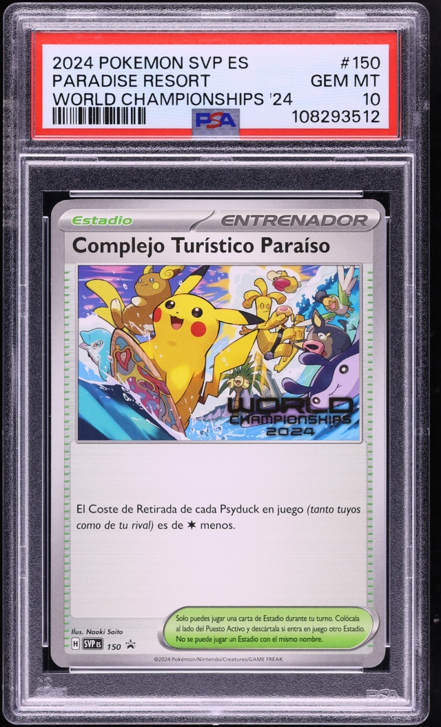 2024 Pokemon Spanish Scarlet & Violet Promo World Championships '24 Paradise Resort #150 PSA 10