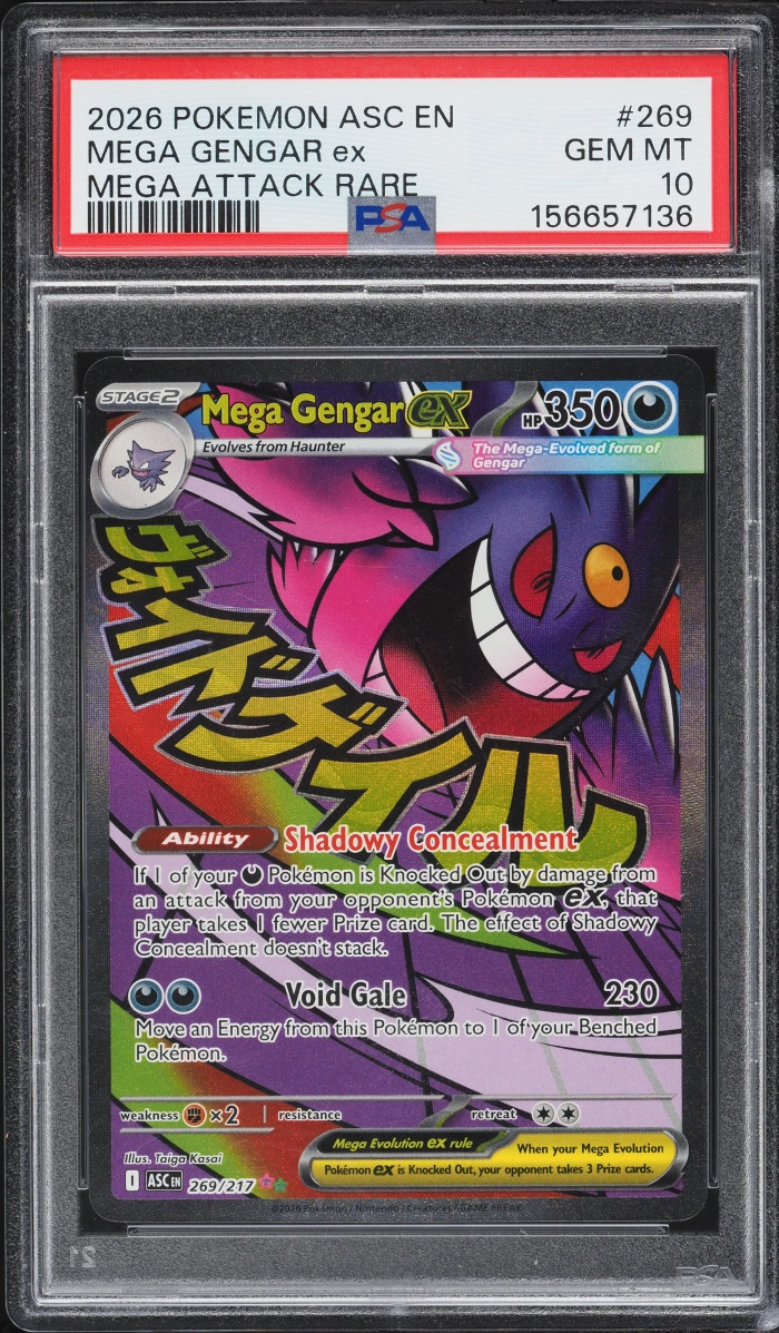 2026 Pokemon Mega Evolution Ascended Heroes MA Mega Gengar ex #269 PSA 10 GEM MINT