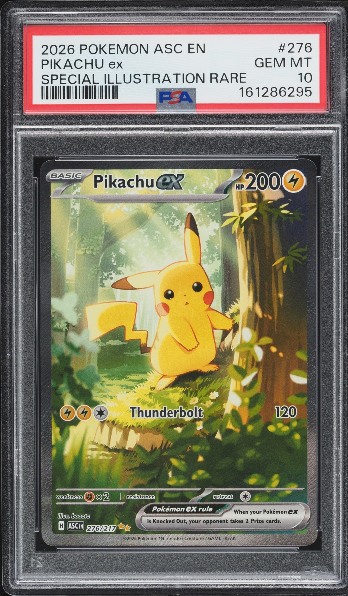 2026 Pokemon Mega Evolution Ascended Heroes SIR Pikachu EX #276 PSA 10 GEM MINT