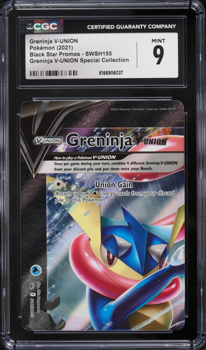 2021 Pokemon Sword & Shield Promo Special Collection Greninja V-UNION #SWSH155 CGC 9 MINT