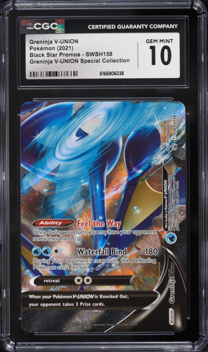 2021 Pokemon Sword & Shield Promo Special Collection Greninja V-UNION #SWSH158 CGC 10 GEM MINT