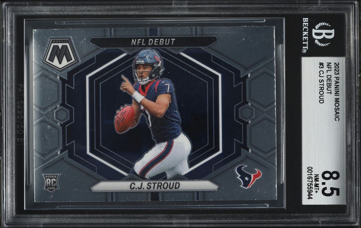 2023 Panini Mosaic C.J. Stroud ROOKIE #ND-3 BGS 8.5 NM-MT+