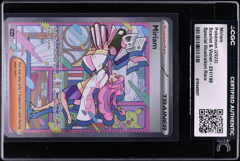 2023 Pokemon Scarlet & Violet SIR Miriam #251 CGC AUTH