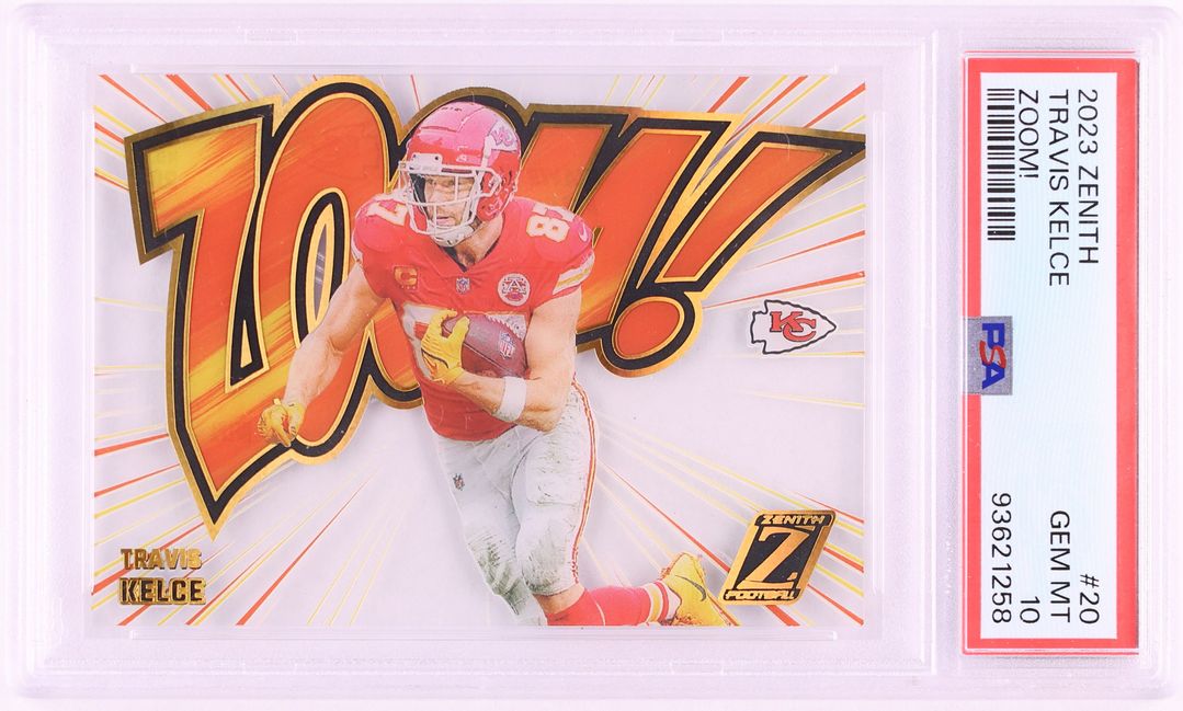 2023 Panini Zenith Zoom! Travis Kelce #20 PSA 10 GEM MINT