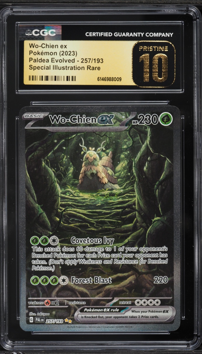 2023 Pokemon Scarlet & Violet Paldea Evolved SIR Wo-Chien ex #257 CGC 10 PRISTINE