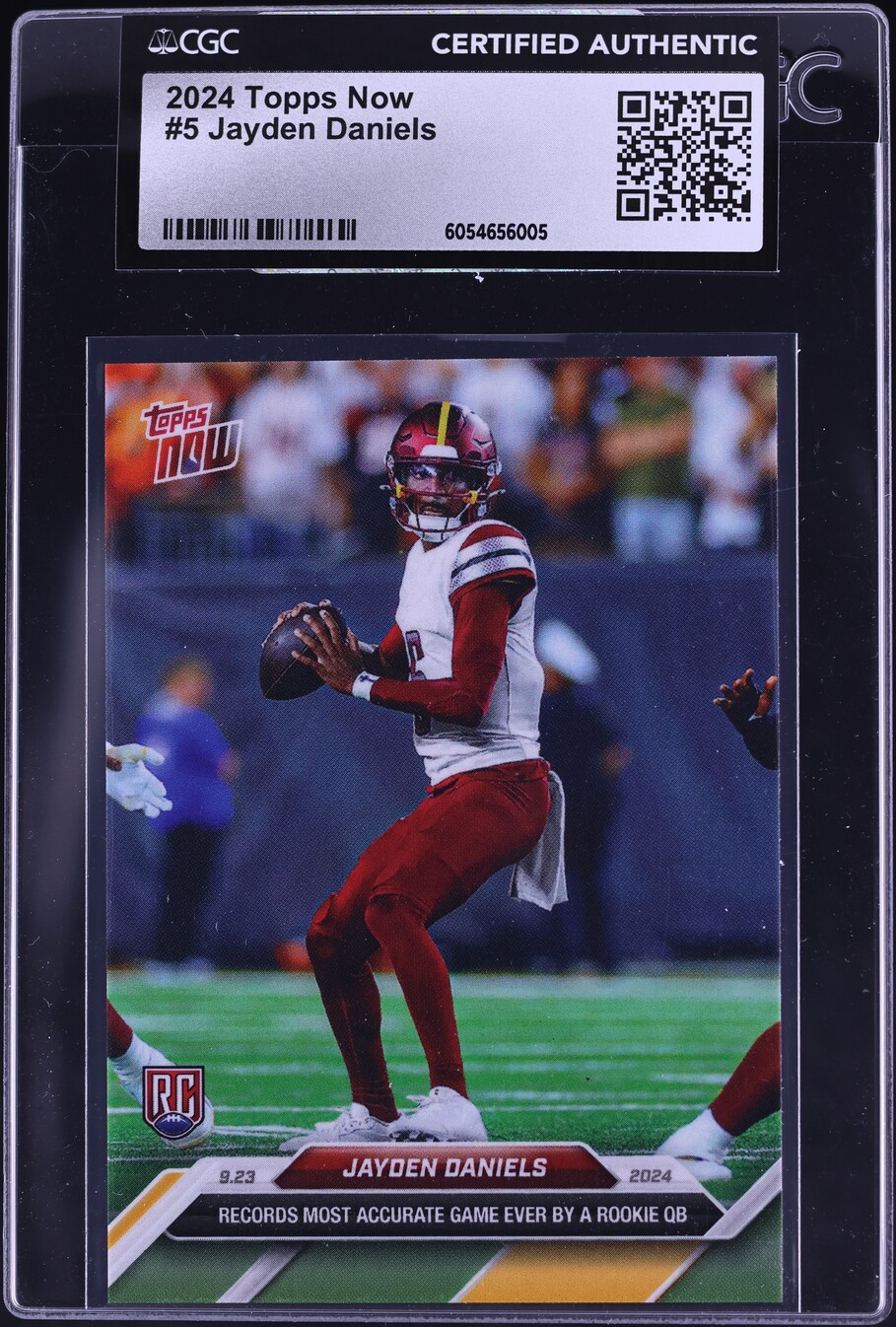 2024 Topps Now Jayden Daniels ROOKIE #5 CGC AUTH