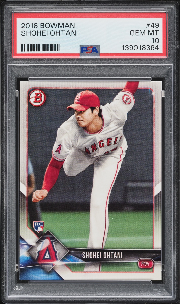 2018 Bowman Shohei Ohtani ROOKIE #49 PSA 10 GEM MINT