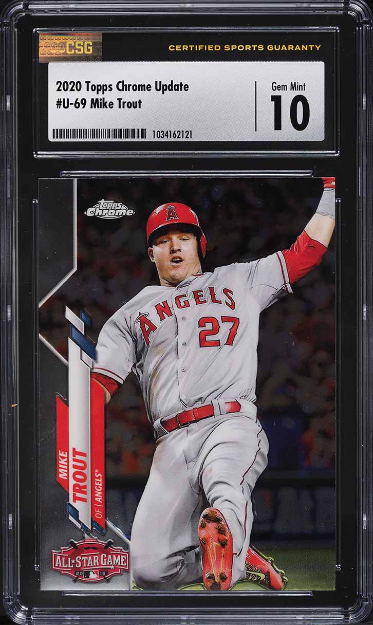 2020 Topps Chrome Update Mike Trout #U-69 CSG 10 GEM MINT